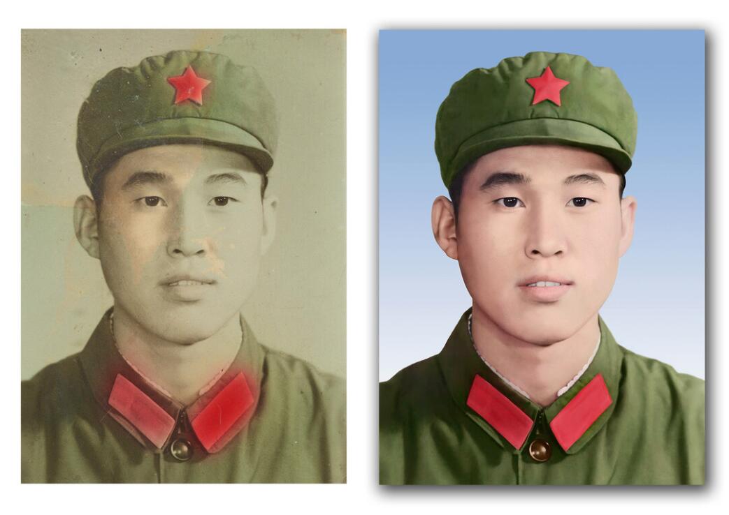 三伏潭镇破损照片修复-18